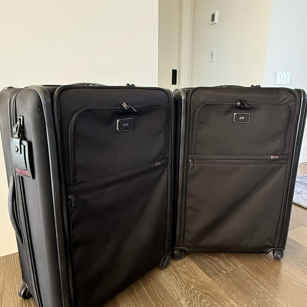TUMI Alpha X-Large Black Suitcase (x2)